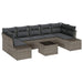 Set de canapele pentru grădină Manual 8 pcs Gri 55 x 55 x 37 cm - WALTI WALTI