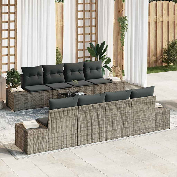 Set de canapele pentru grădină Manual 7 pcs Gri 55 x 55 x 37 cm - WALTI WALTI