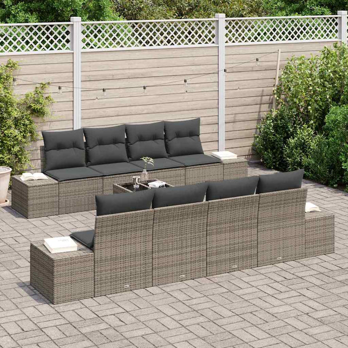Set de canapele pentru grădină Manual 7 pcs Gri 55 x 55 x 37 cm - WALTI WALTI