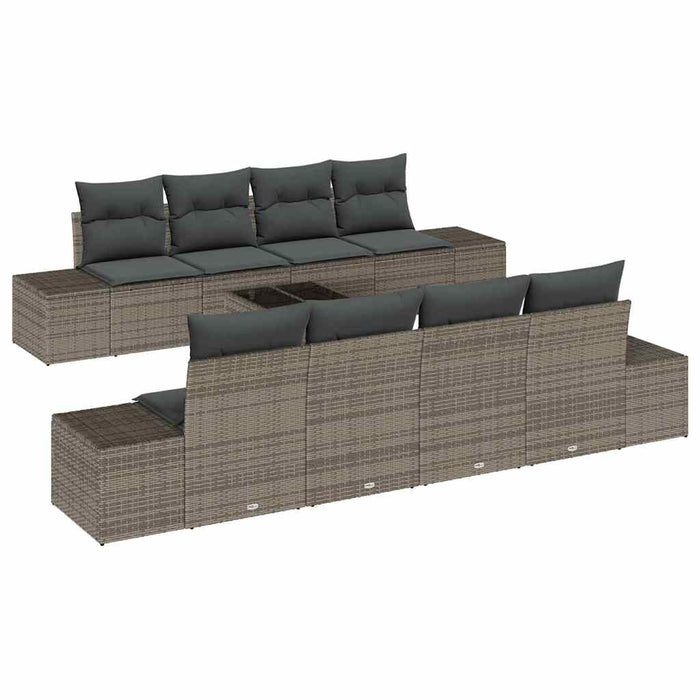 Set de canapele pentru grădină Manual 7 pcs Gri 55 x 55 x 37 cm - WALTI WALTI