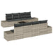 Set de canapele pentru grădină cu pernă 7 pcs Gri deschis - WALTI WALTI