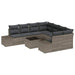 Set de canapele pentru grădină Manual 9 pcs Gri 55 x 55 x 37 cm - WALTI WALTI