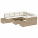 Set de canapele pentru grădină 9 pcs Bej, crem 55 x 55 x 37 cm - WALTI WALTI