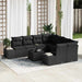 Set de canapele pentru grădină 9 pcs Negru 55 x 55 x 37 cm - WALTI WALTI
