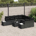 Set de canapele pentru grădină 9 pcs Negru 55 x 55 x 37 cm - WALTI WALTI