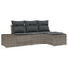 Set de canapele pentru grădină cu pernă cu depozitare 4 pcs Gri - WALTI WALTI