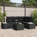Set de canapele pentru grădină cu pernă 5 pcs Negru - WALTI WALTI