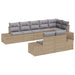 Set de canapele pentru grădină 8 pcs Beige și gri deschis - WALTI WALTI