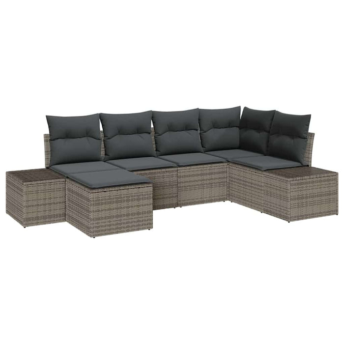 Set de canapele pentru grădină 6 pcs Gri 264 x 154 x 85 cm - WALTI WALTI