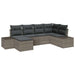 Set de canapele pentru grădină 6 pcs Gri 264 x 154 x 85 cm - WALTI WALTI
