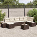 Set de canapele pentru grădină cu pernă 8 pcs Maro Rattan poli - WALTI WALTI