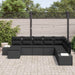 Set de canapele pentru grădină 8 pcs Negru 319 x 209 x 85 cm - WALTI WALTI