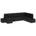 Set de canapele pentru grădină 8 pcs Negru 319 x 209 x 85 cm - WALTI WALTI