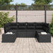 Set de canapele pentru grădină 6 pcs Negru 234 x 154 x 85 cm - WALTI WALTI