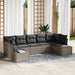 Set de canapele pentru grădină 7 pcs Gri Rattan poli - WALTI WALTI