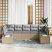 Set de canapele pentru grădină 7 pcs Beige și gri deschis - WALTI WALTI