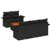 Set de canapele pentru grădină 6 pcs Negru 55 x 55 x 37 cm - WALTI WALTI