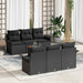 Set de canapele pentru grădină 7 pcs Negru 55 x 55 x 37 cm - WALTI WALTI