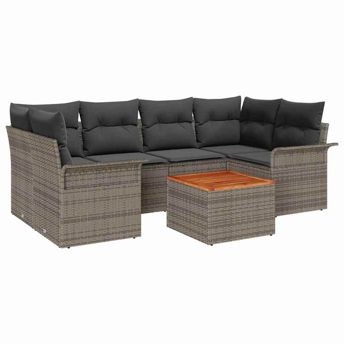 Set de canapele pentru grădină Manual 7 pcs Gri 55 x 55 x 37 cm - WALTI WALTI