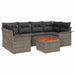 Set de canapele pentru grădină Manual 7 pcs Gri 55 x 55 x 37 cm - WALTI WALTI