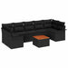 Set de canapele pentru grădină 8 pcs Negru 55 x 55 x 37 cm - WALTI WALTI