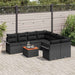 Set de canapele pentru grădină 9 pcs Negru 55 x 55 x 37 cm - WALTI WALTI