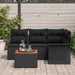 Set de canapele pentru grădină 5 pcs Negru 55 x 55 x 37 cm - WALTI WALTI