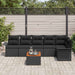 Set de canapele pentru grădină 7 pcs Negru 55 x 55 x 37 cm - WALTI WALTI