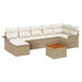Set de canapele pentru grădină cu pernă 8 pcs Bej, crem - WALTI WALTI