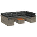 Set de canapele pentru grădină 10 pcs Gri 55 x 55 x 37 cm - WALTI WALTI