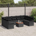 Set de canapele pentru grădină 10 pcs Negru 55 x 55 x 37 cm - WALTI WALTI