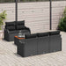 Set de canapele pentru grădină 6 pcs Negru 55 x 55 x 37 cm - WALTI WALTI