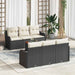 Set de canapele pentru grădină 7 pcs Negru, alb - WALTI WALTI