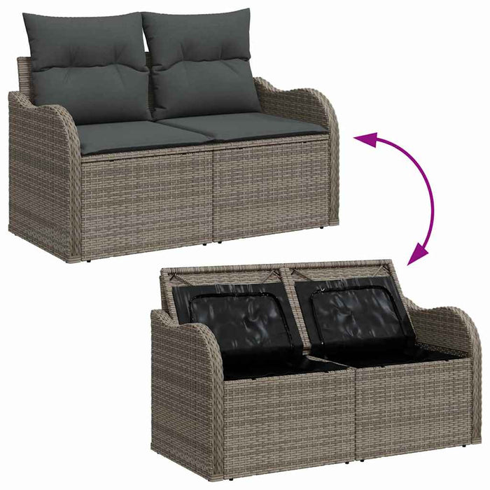Set de canapele pentru grădină 7 pcs Gri - WALTI WALTI