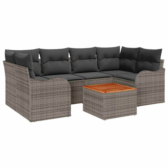 Set de canapele pentru grădină 7 pcs Gri - WALTI WALTI