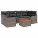 Set de canapele pentru grădină 7 pcs Gri - WALTI WALTI