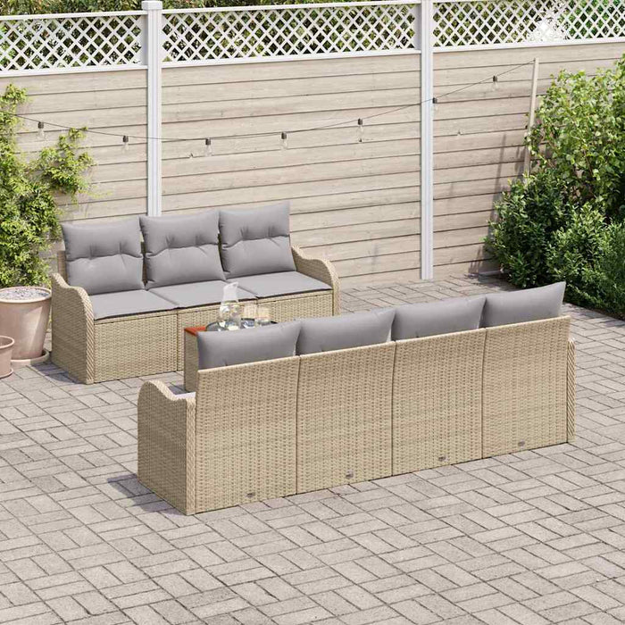 Set de canapele pentru grădină 8 pcs Bej, gri deschis - WALTI WALTI