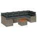 Set de canapele pentru grădină 8 pcs Gri - WALTI WALTI