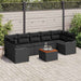 Set de canapele pentru grădină 8 pcs Negru - WALTI WALTI