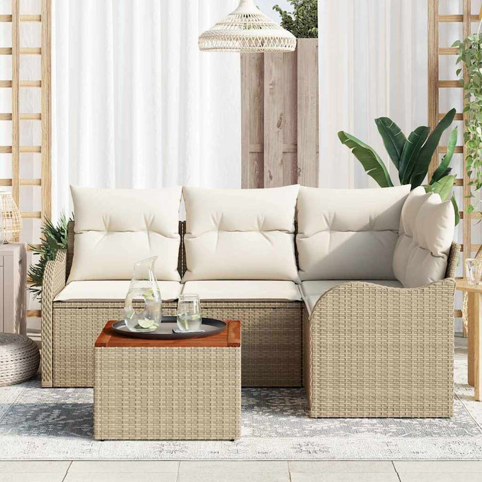 Set de canapele pentru grădină 5 pcs Bej, alb - WALTI WALTI
