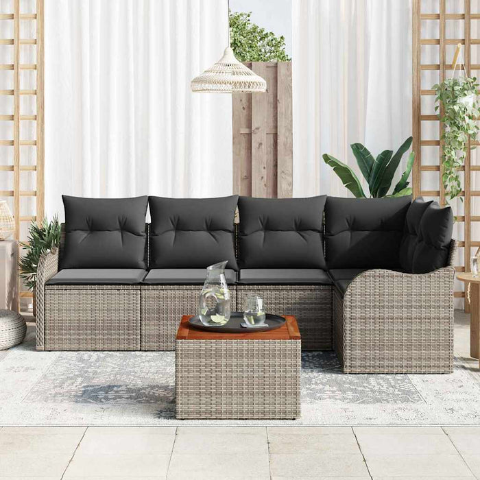 Set de canapele pentru grădină 6 pcs Gri - WALTI WALTI