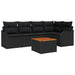 Set de canapele pentru grădină 6 pcs Negru - WALTI WALTI