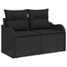 Set de canapele pentru grădină 6 pcs Negru - WALTI WALTI