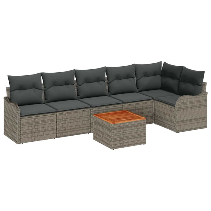 Set de canapele pentru grădină 7 pcs Gri - WALTI WALTI