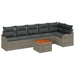 Set de canapele pentru grădină 7 pcs Gri - WALTI WALTI