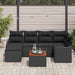 Set de canapele pentru grădină 7 pcs Negru - WALTI WALTI