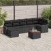Set de canapele pentru grădină 8 pcs Negru - WALTI WALTI