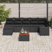 Set de canapele pentru grădină 8 pcs Negru - WALTI WALTI