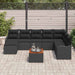 Set de canapele pentru grădină 9 pcs Negru - WALTI WALTI