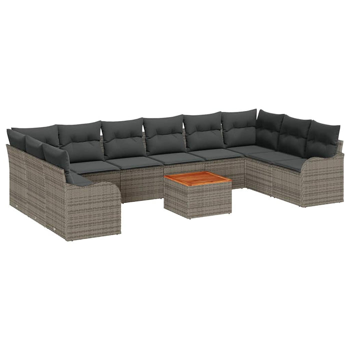 Set de canapele pentru grădină 10 pcs Gri - WALTI WALTI